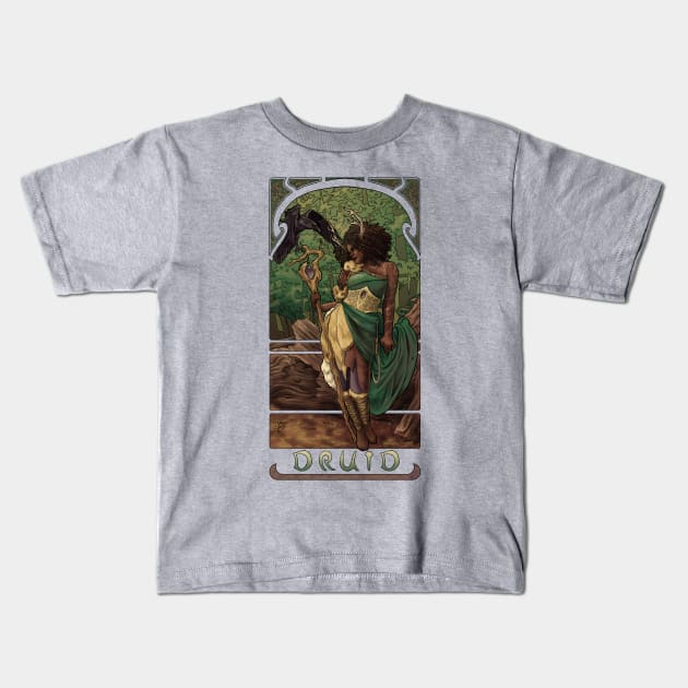 La Druide - The Druid Kids T-Shirt by BrandiYorkArt